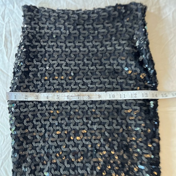 Vintage Black 80s 90s Mini Skirt S Canadian Made - Picture 11 of 15